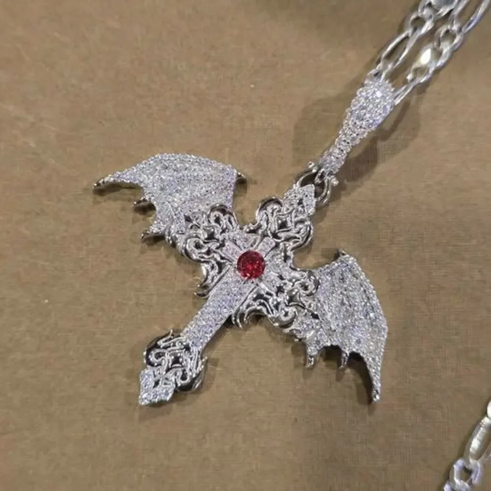 Moissanite Cross on 20